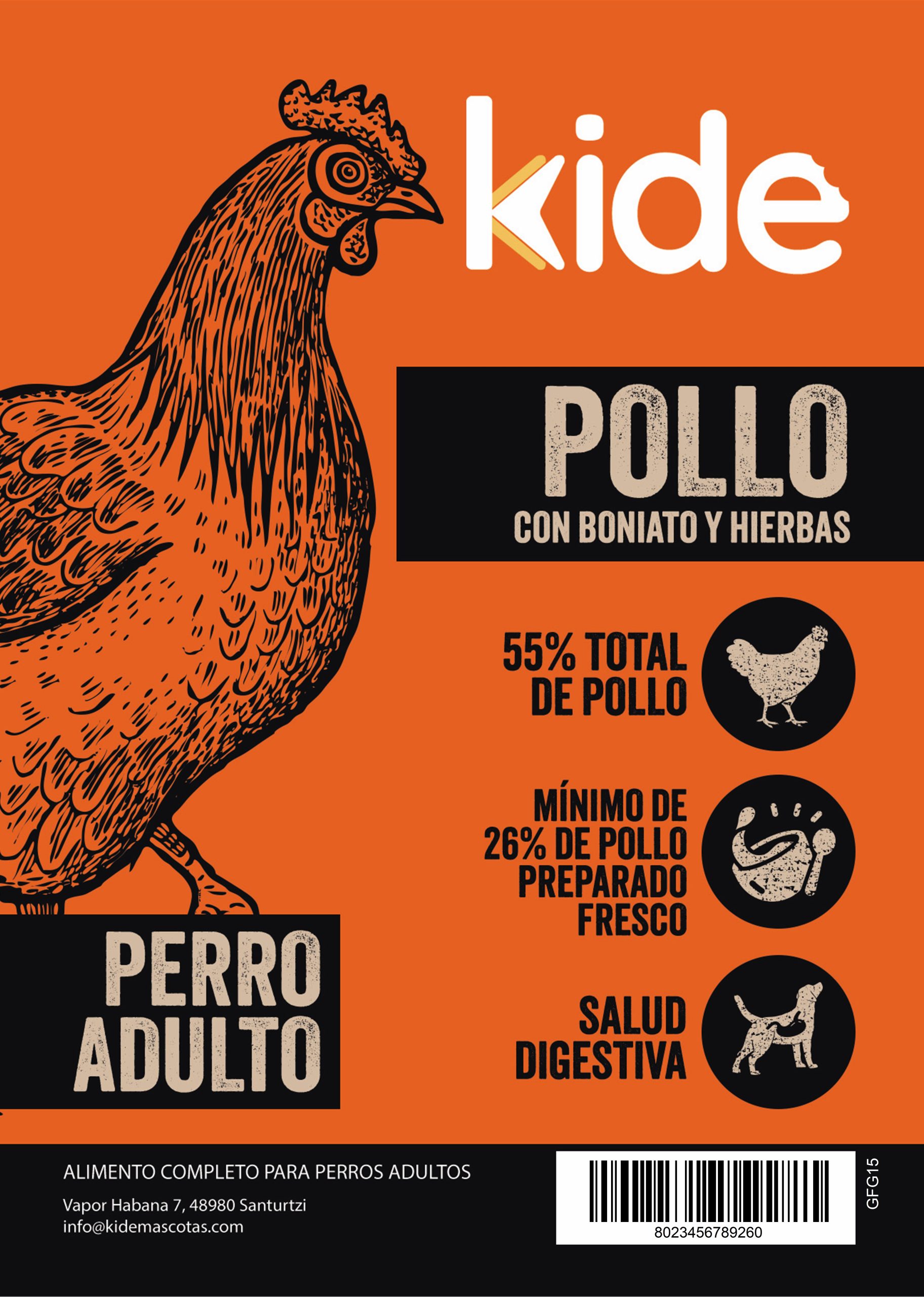Kide Grain Free Perro Adulto Pollo