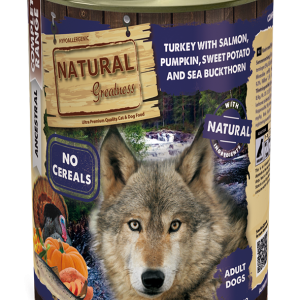 Natural Greatness Ancestral Pavo con salmón, calabaza, boniato y espino amarillo