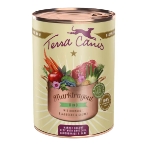 Terra Canis Marktragout Buey con brócoli, arándanos azules y salvia