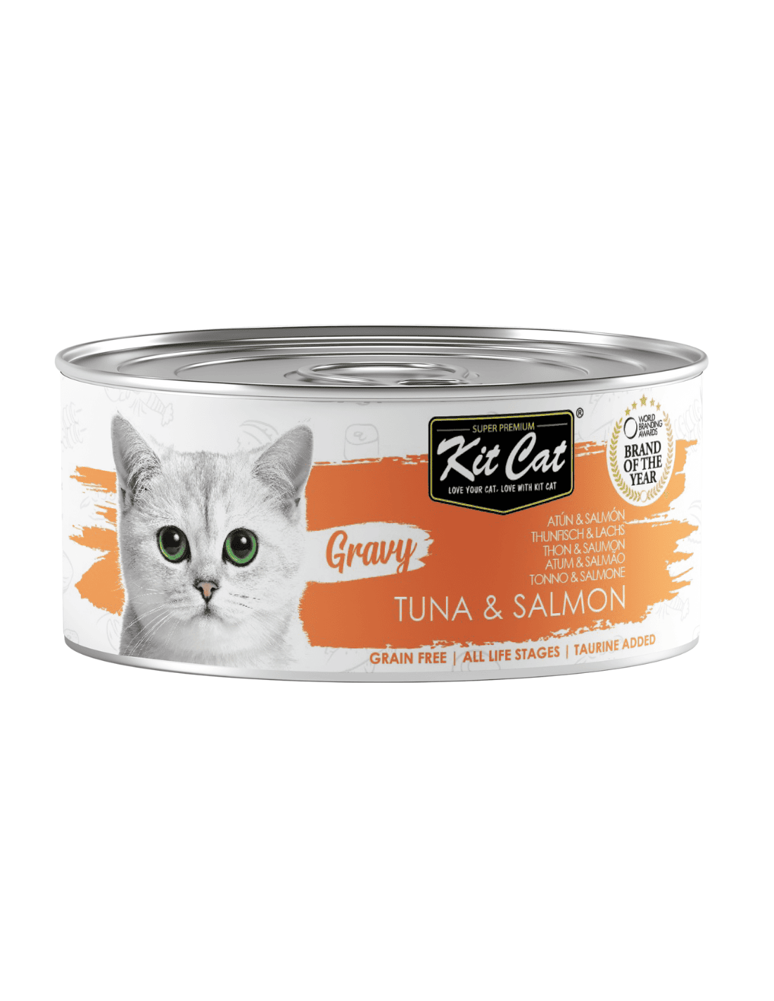 Kit Cat Lata Gravy - Atún & Salmón 70g