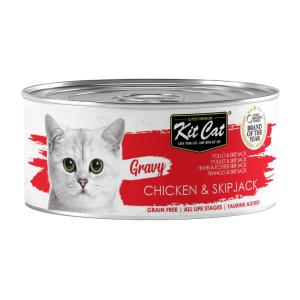 Kit Cat Lata Gravy - Pollo & Atún Bonito Skipjack 70g