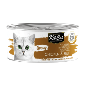 Kit Cat Lata Gravy - Pollo & Ternera 70g