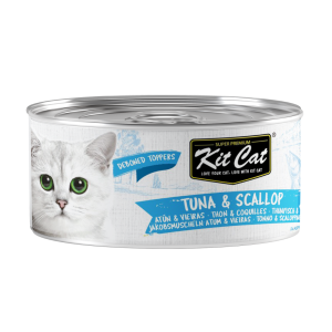 Kit Cat Lata Toppers - Atún & Vieira 80g