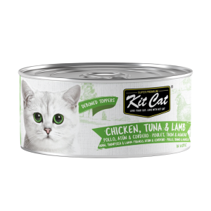 Kit Cat Lata Toppers - Pollo, Atún & Cordero 80g