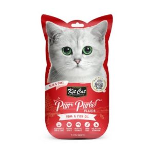 PurrPuree PLUS - Atún (Skin & Coat) 60g (4x15g)