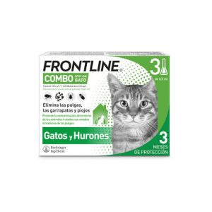 Frontline Combo Pipetas Antiparasitarias para gatos y hurones 3 unidades