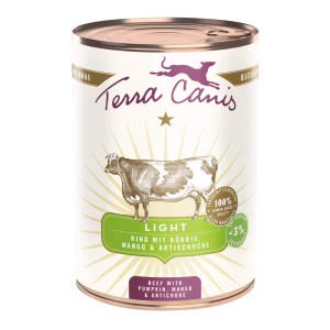 Terra Canis Light Buey con calabaza, mango y alcachofa