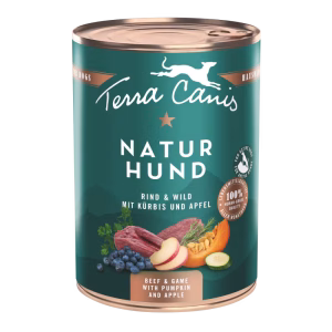 Terra Canis Naturhund Buey y venado con calabaza, manzana y arándanos