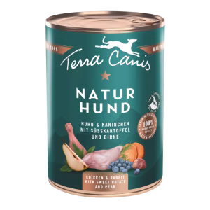 Terra Canis Naturhund Pollo y conejo con boniato, pera y arándanos