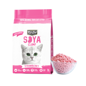 Kit Cat SoyaClump Arena de Soja BIO - Strawberry Fresa 7L