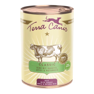 Terra Canis Classic Buey con zanahoria, manzana y arroz integral