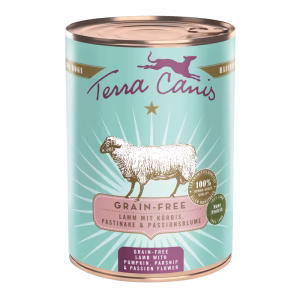 Terra Canis Grain Free Cordero con calabaza, chirivía y flor de la pasión