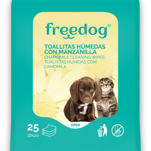Freedog Toallitas Humedas Pocket Manzanilla 25 ud.