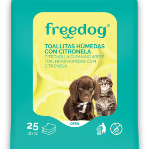 Freedog Toallitas Humedas Pocket Citronela 25 ud.
