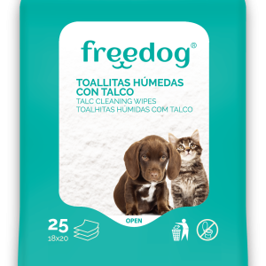 Freedog Toallitas Humedas Pocket Talco 25 ud.