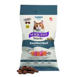 Serrano Snacks Antihairball Salmón y Atún con malta
