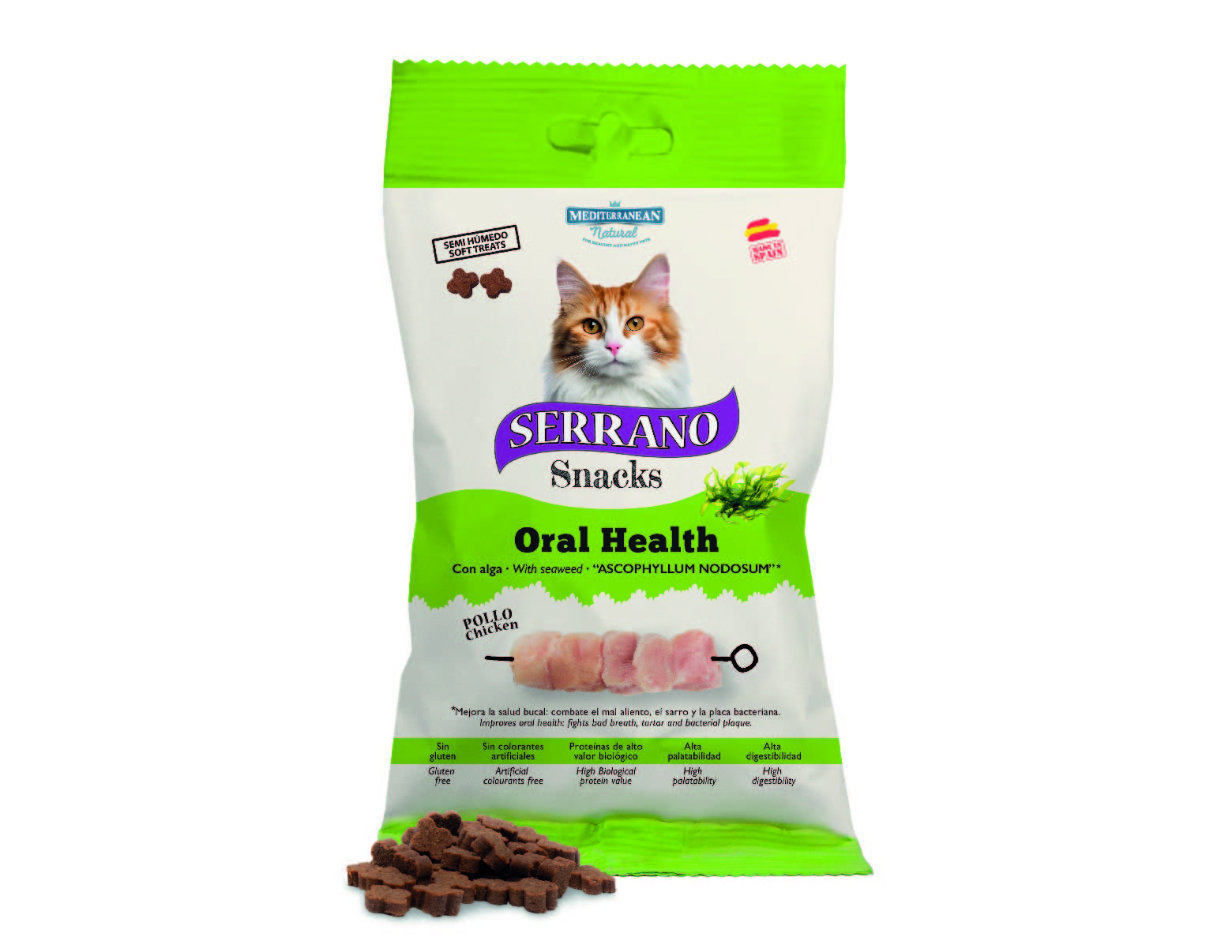 Serrano Snacks Oral Health Pollo con alga ascophyllum