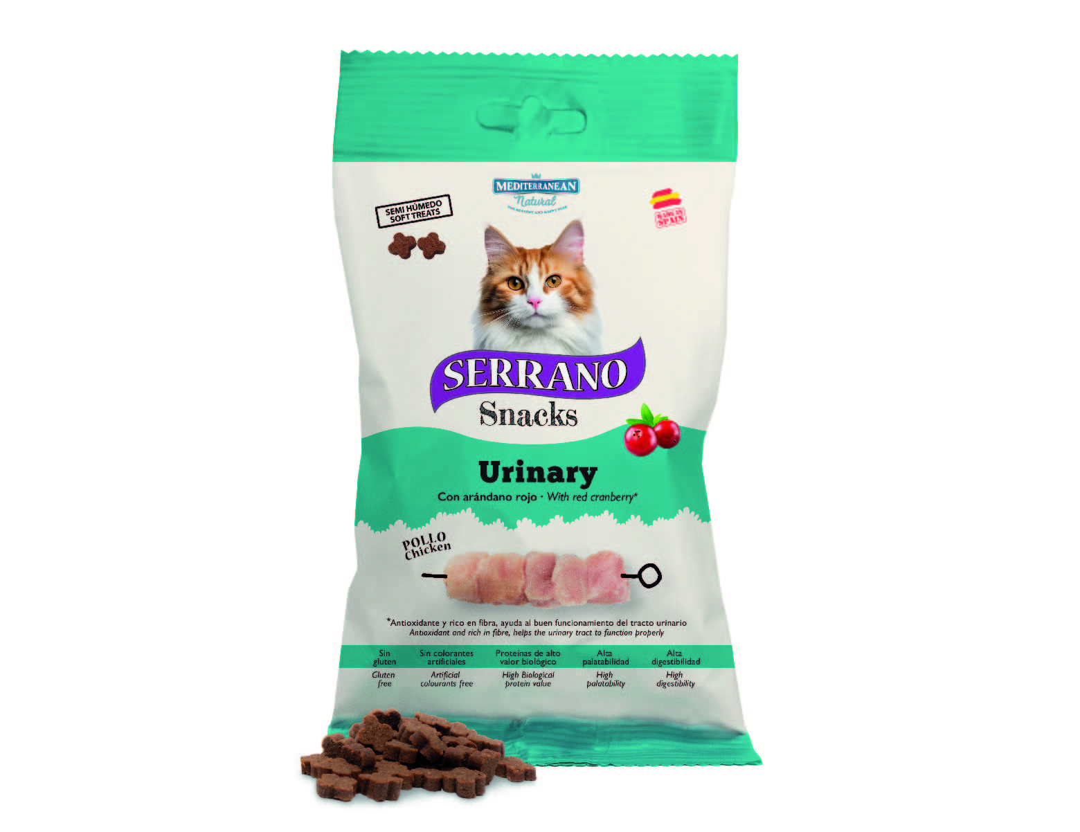 Serrano Snacks Urinary Pollo con arándanos
