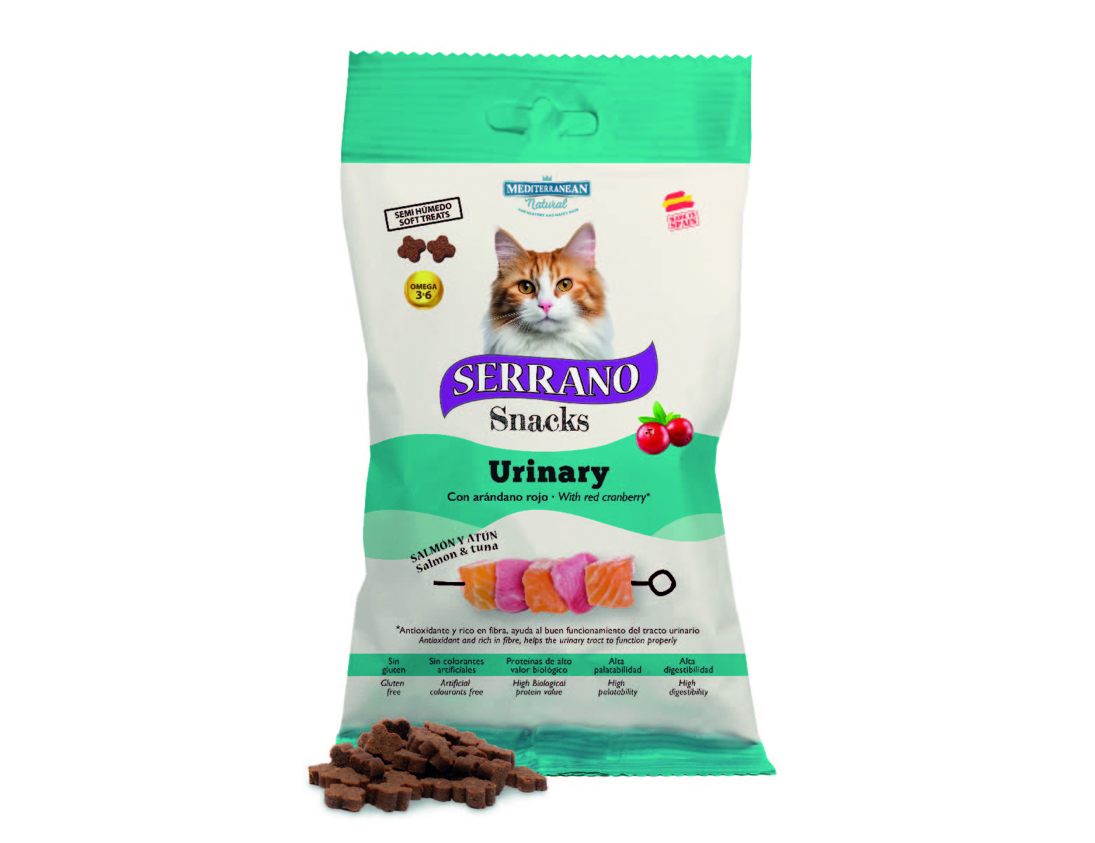 Serrano Snacks Urinary Salmón y Atún con arándanos
