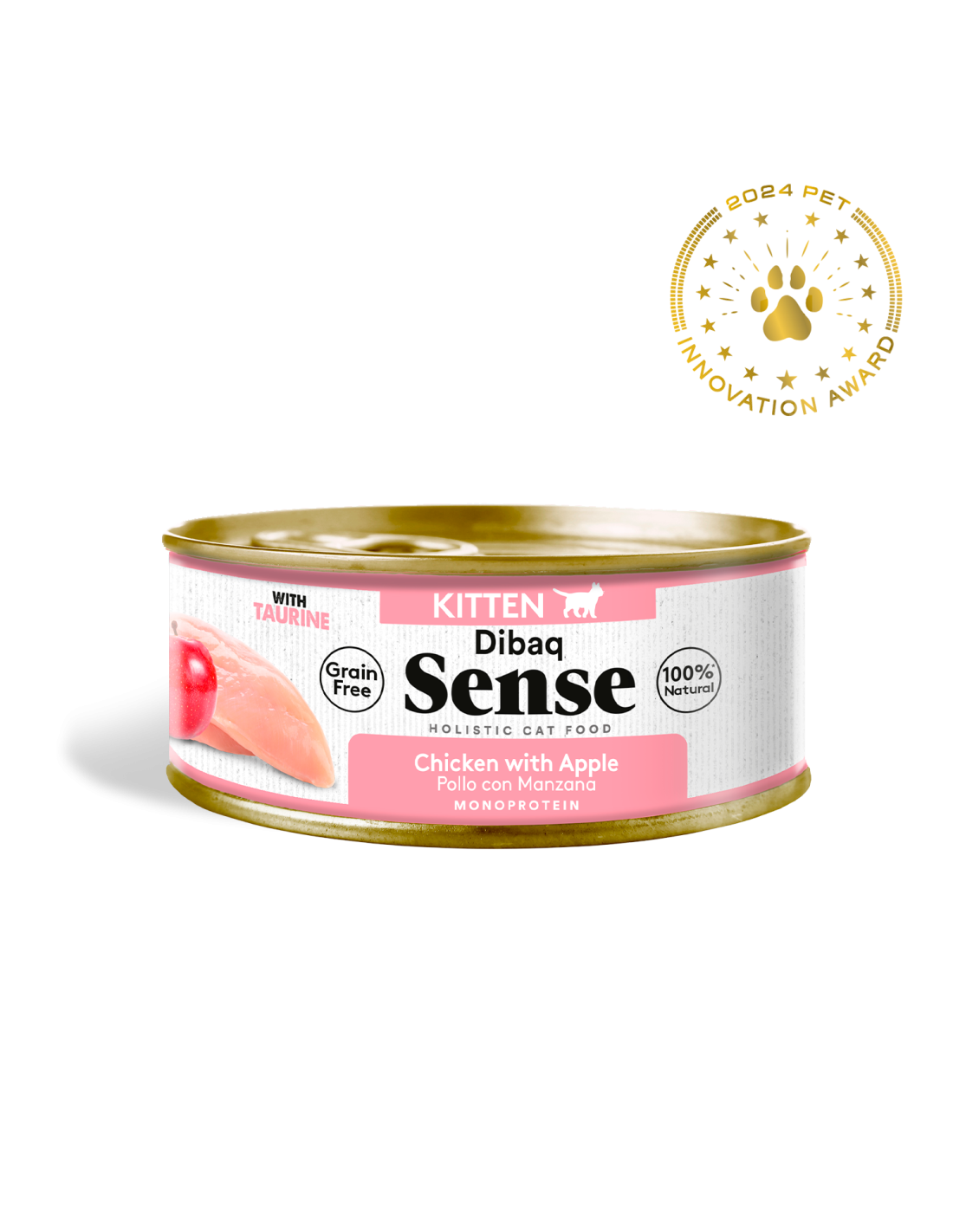 Dibaq Sense Gatito Pollo con Manzana