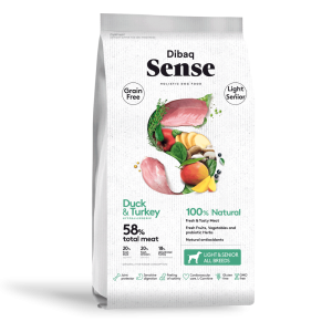 Dibaq Sense Grain Free Pato y Pavo Light o Senior