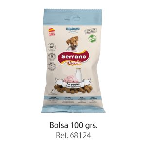 Serrano Snacks Cachorro con cerdo, pavo y leche en polvo